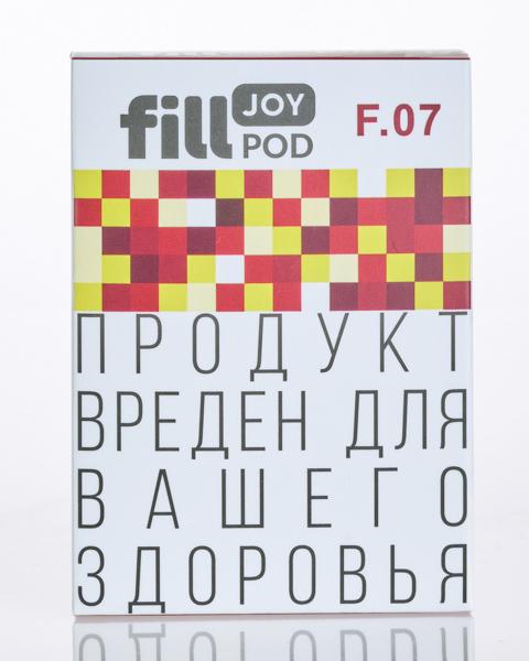 Одноразовый картридж с жидкостью для электронных систем курения fill JOY POD - Вишня Лимон ( F07 ) ( 2 мл. Крепость 17 ± 3 мг )